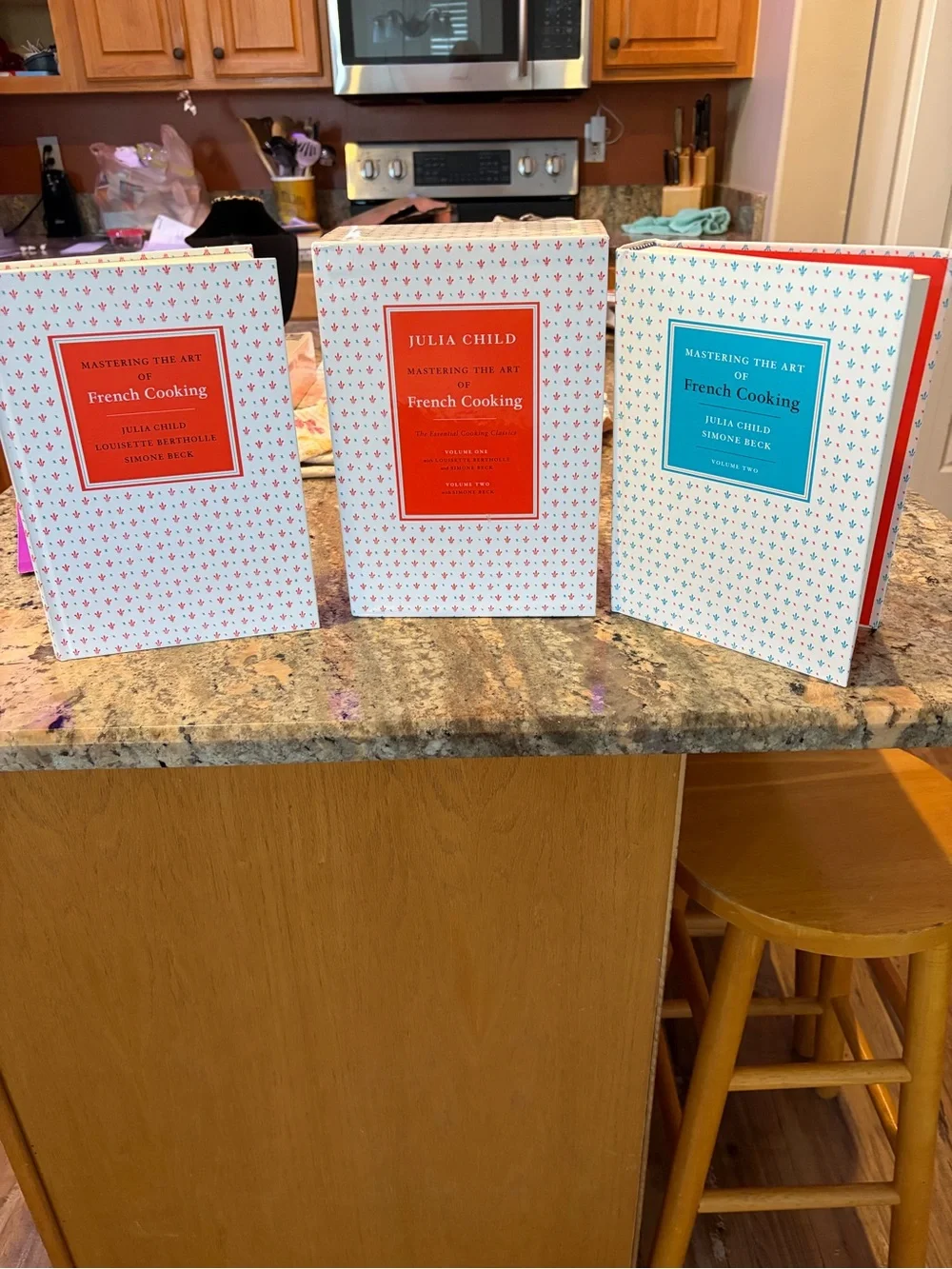 Julia Child Mastering the Art of French Cooking - Red & White Boxed Set